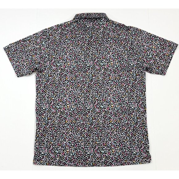 Bad Birdie Mens Polo Shirt Sz XL Scottsdale National Golf Performance Dot Print - Picture 4 of 11